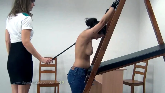 Yasmeena Gets A Bare Back Whipping From The Lady - SPANKING SERVER - MP4