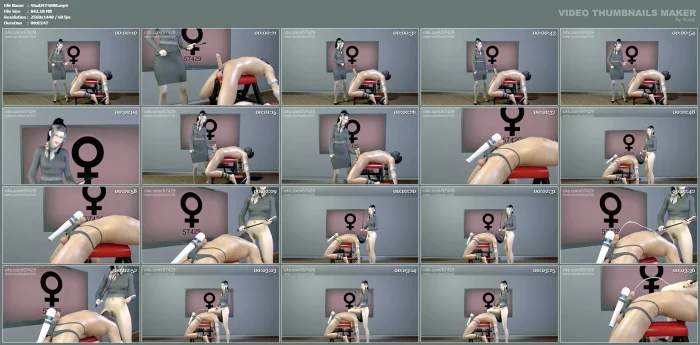 Asian Femdom Teacher Brutal Slave Ejaculation - STUDIO 57429 - MP4