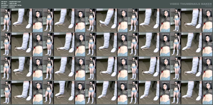 Asian Giantess Socks Stomping - STUDIO 57429 - MP4