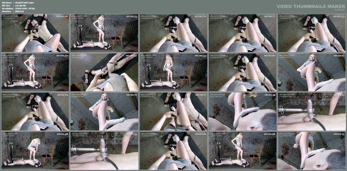 Dungeon Slave Smells Her Socks While Milked And Filmed - STUDIO 57429 - MP4