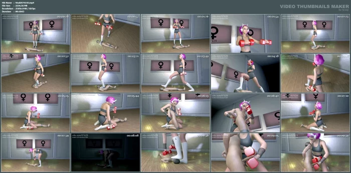 Giantess Gym Mat - STUDIO 57429 - MP4