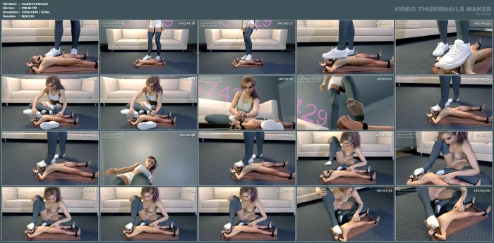 Giantess Socks Worship After Gym - STUDIO 57429 - MP4