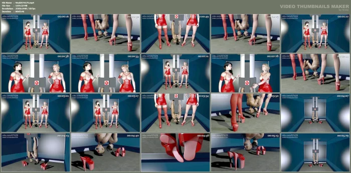 Giantess Women Suction Milking The Slaves Filling Up Semen Tanks - STUDIO 57429 - MP4