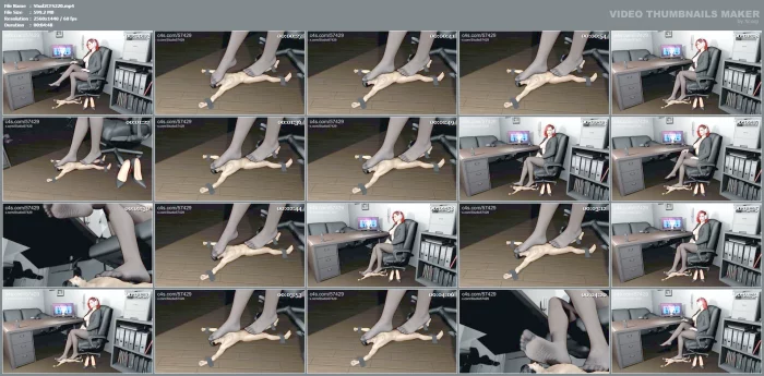 Office Giantess Nylons Footjob Smother - STUDIO 57429 - MP4