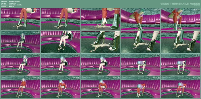 Red Hot Giantess Makes Slave Cum Under Her Boots - STUDIO 57429 - MP4