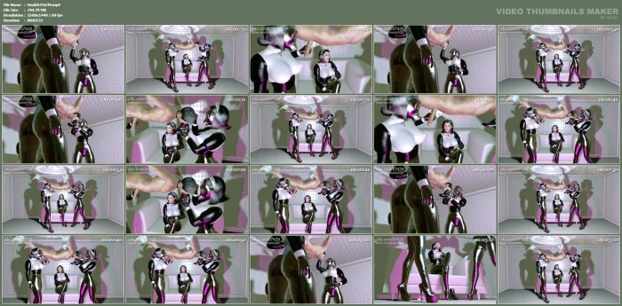 Rubber Latex Femdom Handjob Bdsm Shoe Smelling Milking - STUDIO 57429 - MP4