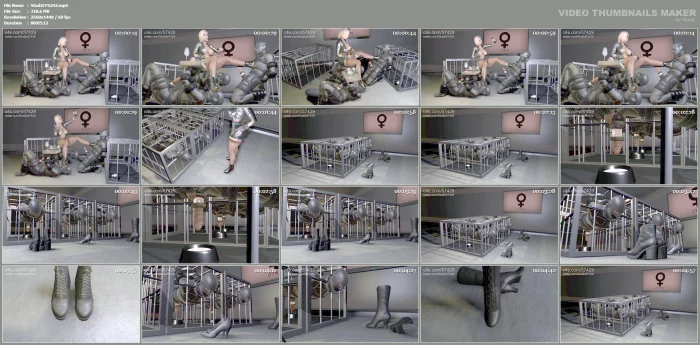 Sadistic Goddess Makes 3 Slaves Cum For Her Shoes Machine Milking - STUDIO 57429 - MP4