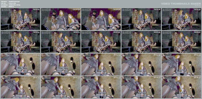 Sadistic Spoiled Princesses Torment Slave With Milking Machine - STUDIO 57429 - MP4
