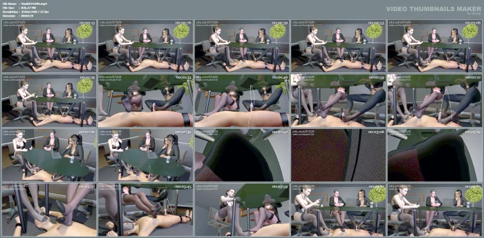 The Femdom Office Meeting Stockings Heaven - STUDIO 57429 - MP4