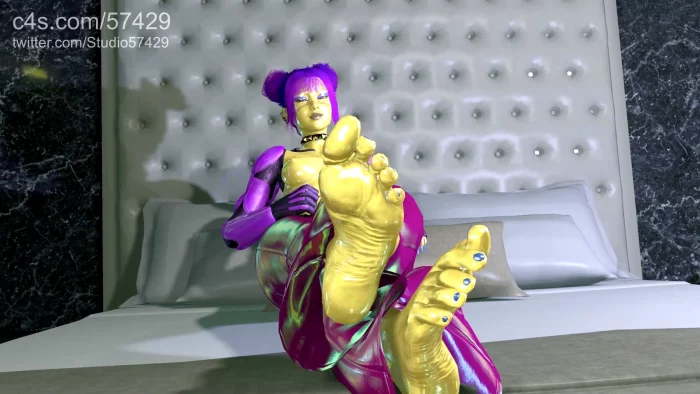 The Gold Feet Of A Cyberpunk Girl Giantess Slave Milking Pov - STUDIO 57429 - MP4