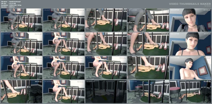 Tiny Slave Under Giantess Foot - STUDIO 57429 - MP4