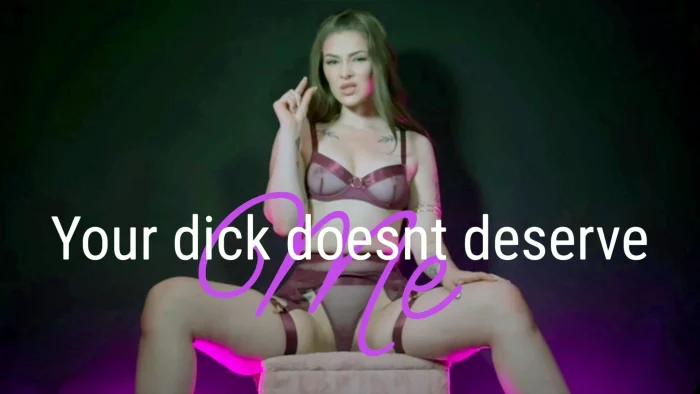 Your Dick Doesn't Deserve Me - THECHERRYGIRL - BRATTY FEMDOM POV GODDESS - MP4