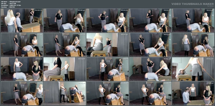 Miss Carter And Miss Kenworthy Double Dom Thrashing - THE ENGLISH GOVERNESS - MP4