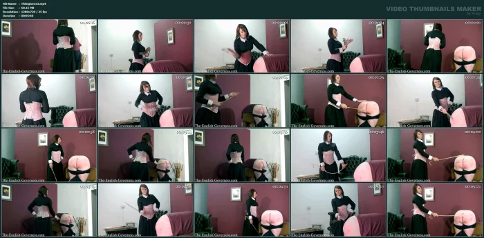 Miss Carter No Mercy Discipline Part 2 - THE ENGLISH GOVERNESS - MP4