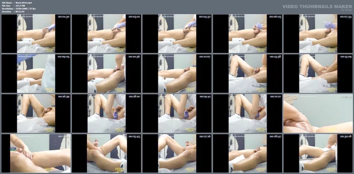 Waxing Male - Prostate Massage, CFNM, Gloves, Oiled, Massage Porn - WAXING CAM - MP4