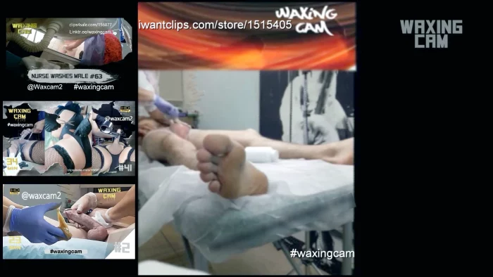Male Waxing - Shaving, CFNM, Nurse, Gloves, Happy Ending Porn - WAXING CAM - MP4