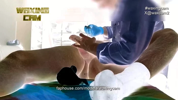 Male Waxing Dick Prev 4243 - Wax Play, CFNM, Nurse, Gloves, Fetish Porn - WAXING CAM - MP4
