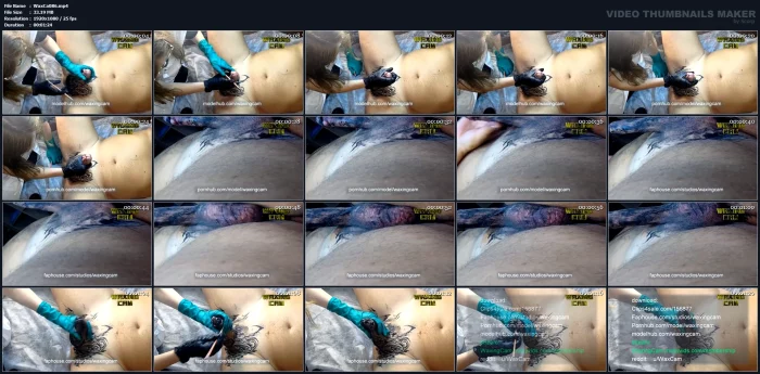 She Does Intimate Body Art To A Guy - Body Paint, Gloves, Passionate, Romantic, Handjob Porn - WAXING CAM - MP4