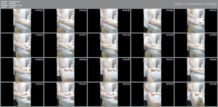 Waxing Male #9 - Wax Play, CFNM, Gloves, Happy Ending, German Porn - WAXING CAM - MP4