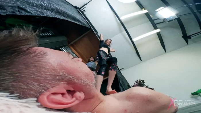 Jason Ninja, Josie Jo, Luna In Scene: Face, Throat, Wrecked - XBRATS / BRATTY FOOT GIRLS - MP4