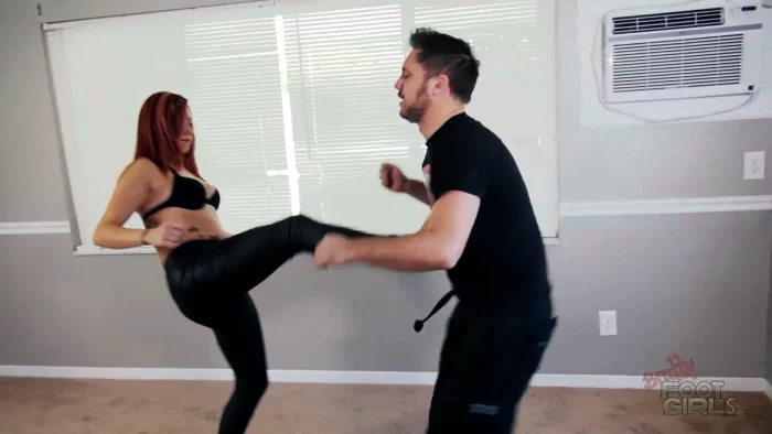 Jason Ninja, Nikki J In Scene: Nikki J - Facekicking Brat - XBRATS / BRATTY FOOT GIRLS - MP4