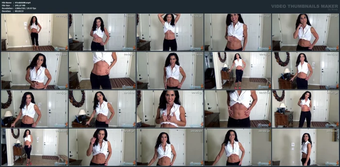 Cougar Tomiko Belly Tease - 4TOMIKO - MP4