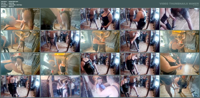 Part 2 Domina Satana & Slave Andrew - AAEXPERIENCESLTD / DOMINA SATANA - MP4