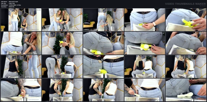 Queen Hanna, Mistress Jane - Degrading And Sitting Flat! - BUTTCRUSH - MP4