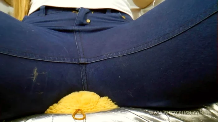 Teddybear Crushed By Jeansbutt - BUTTCRUSH - MP4