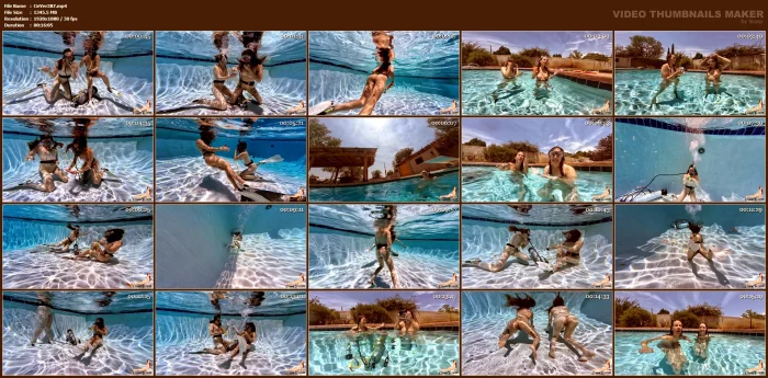 Naked Scuba Girls In The Pool - CIREN VERDE / CIRENV - MP4