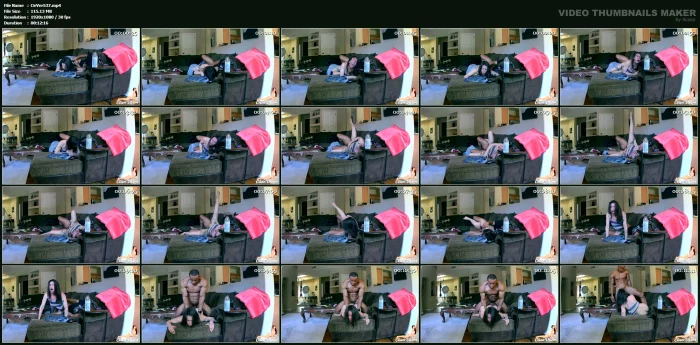 Taking Black Cock On The Couch - CIREN VERDE / CIRENV - MP4