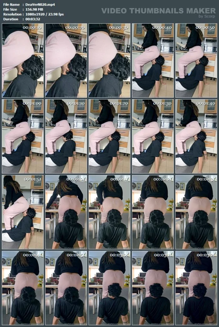 Breaking His Face And Neck With My Ass In My Comfy Pajamas - DEA VERONICA / MISS GC - MP4