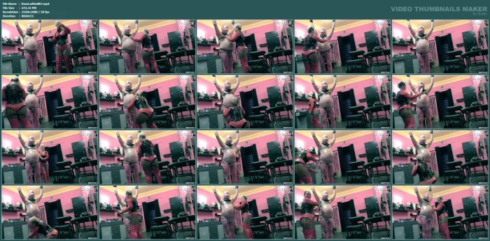 Hot Latex Mistress Wraps The Sub In Foil - DOMINA LADY SUSAN - MP4