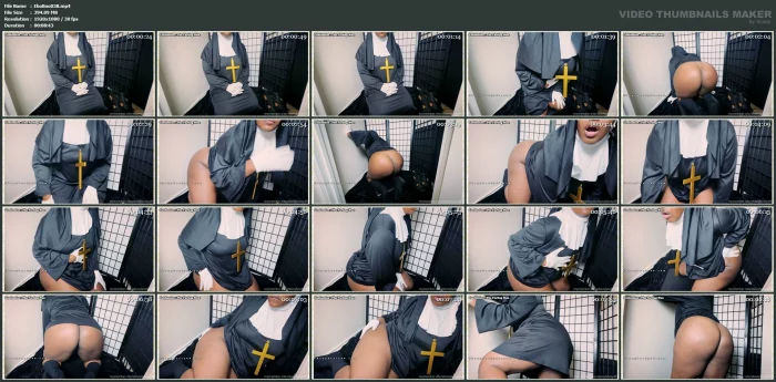 Confessions Of A Farting Nun - EBONYBOOTY49 / GAS GODDESS - MP4