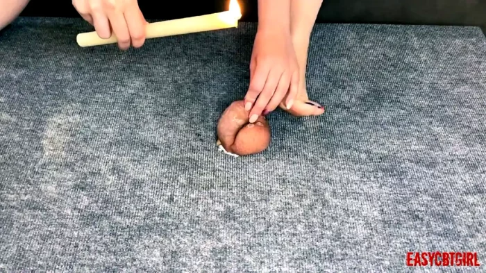 Mistress Drips Hot Wax On Dick With Balls And Has Fun Easycbtgirl - ANNY CANDY PAINBOY / EASYCBTGIRL - MP4