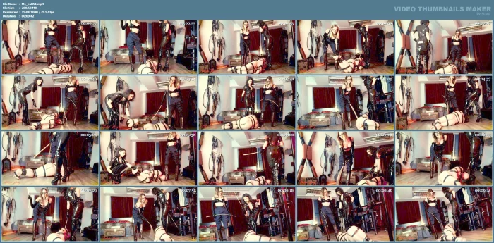 Military Officers Cane And Discipline Their Strapped Prisone - ELIS EURYALE / MISTRESS EURYALE - MP4