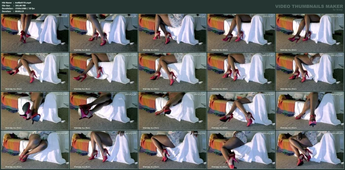 Shoeplay In Satin Shoes - MISTRESS AVA BLACK / YOURPAINISMYPLEASURE - MP4