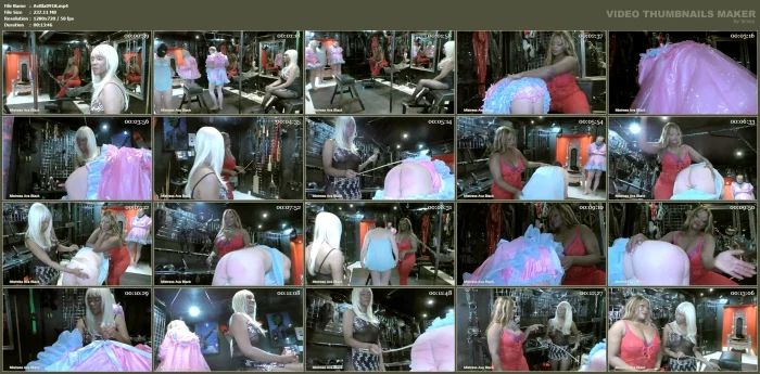 Three Naughty Sissies Get Spankies - MISTRESS AVA BLACK / YOURPAINISMYPLEASURE - MP4