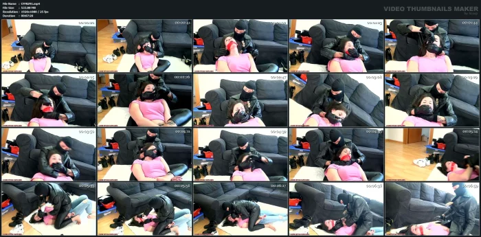 Lilian Handsmothered By Masked Woman - Hand Over Mouth - CRIME FETISH FANTASIES - MP4