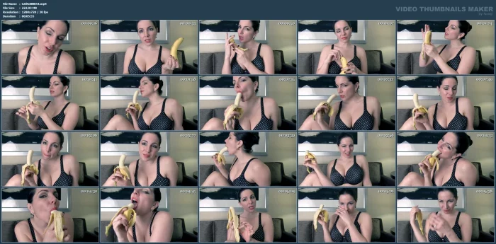 Banana Tease - GODDESS ALEXANDRA SNOW - MP4