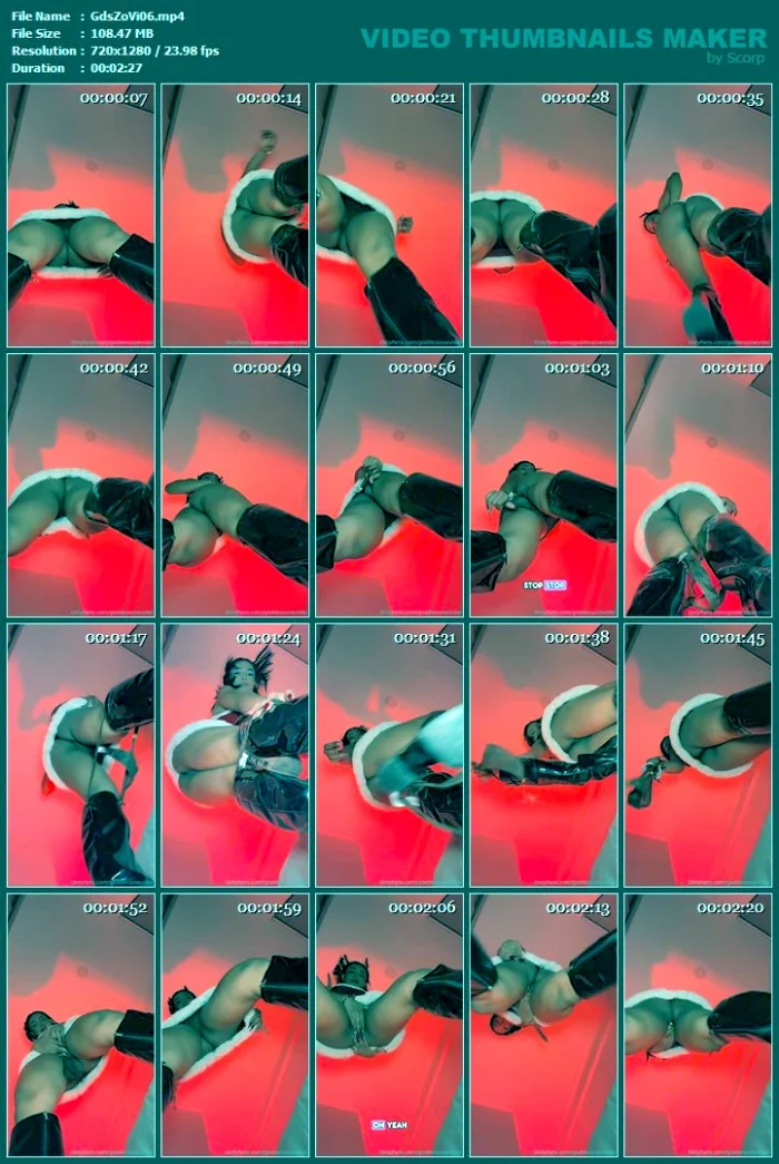 Imagine Me Walking On Top Of You While You Slap Your Balls - MISTRESS ZOE VIDAL / GODDESS ZOE - MP4