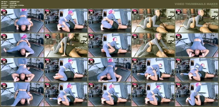 Fuckface Loser - Yogapants Facesitting And Edging Handjob Femdom - GODDESSBBGRL - MP4