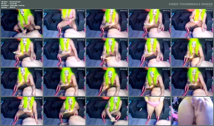 Hot Wax Play With My New Puppy Belo - GODESS HARLEY TWOFACE - MP4