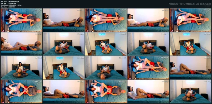 Bella Makes Me Cum In Shorts From Foot Worship Rub - ISLAND BOY VIDS - MP4