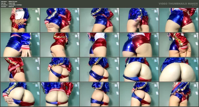 Gassy Harley Quinn - KITSY VIXEN FARTS / GODDESS KITSY - MP4