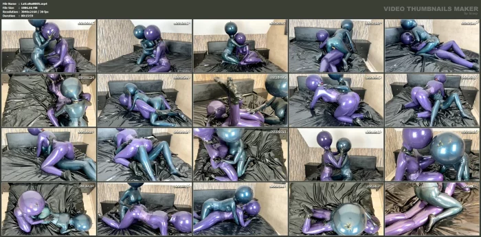 Bizarre Ball Hood Wrestling - LATEX LOLA NOIR / CHURCH OF KINK - MP4