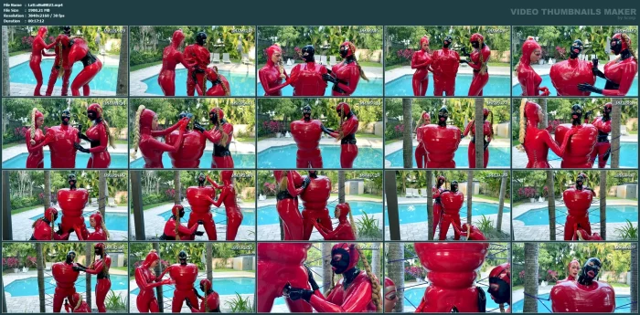 Heavy Rubber Bondage In Florida - LATEX LOLA NOIR / CHURCH OF KINK - MP4