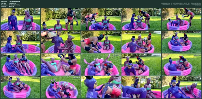 Slime Pool Fun In Latex - LATEX LOLA NOIR / CHURCH OF KINK - MP4