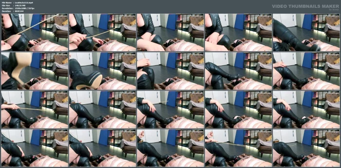 Over - The - Knee Boots And Licking Training - LEATHER DIVA ZARAH / DIVA Z - MP4