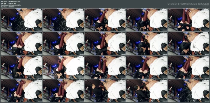 The Electric Current At The Tip Of The Cock Provided Painful Impulses Of The Extra Class - LEATHER DIVA ZARAH / DIVA Z - MP4